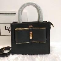 ราคา กระเป๋าแบรนด์ LYN สีดำ ขนาดกว้าง 9" สูง 7.5" นิ้ว งานปั้ม (5513669059)