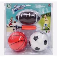 ราคา ลูกบอล 3 แบบ พร้อมที่สูบลม (12863028660)