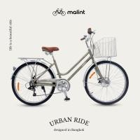 ราคา จักรยานแม่บ้าน ขนาดวงล้อ 26 x 1.75 นิ้ว Malint Urban Ride เกียร์ 7 สปีด เฟรมอลูมิเนียมอัลลอย (25786594720)