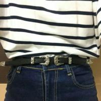 ราคา เข็มขัดวินเทจ 2 หัว เส้นเล็ก (187557027)