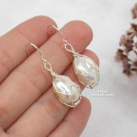 ราคา ชุดต่างหู & จี้ ไข่มุกน้ำจืดเลี้ยง แท้ 100% งานพันลวดทำมือ 100% พร้อมส่งค่ะ (27712616972)