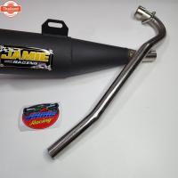 ราคา JAMIE จะมัย แท้ ท่อย่อ ทรงเชง จุกเลสยาว ผ่าดัง WAVE110i ท่อผ่าเวฟ110i year 2014-2022QTT100 (29689795653)