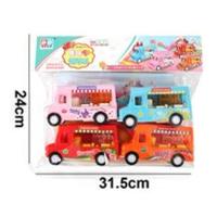 ราคา ของเล่นเด็ก รถขายอาหาร 4 คัน DI HAO TOYS FOOD TANK CITY TRUCK FRICTION-POWERED VEHICLES NO.168-42 (43552019761)