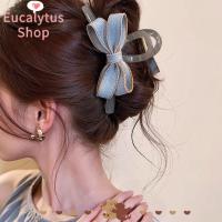 ราคา EUCALYTUSS Hair Claw, อเนกประสงค์โปร่งใส Denim Bow กิ๊บติดผม, แฟชั่นเกาหลีขนาดใหญ่ Hairpin ผู้หญิงหญิง (29391083249)