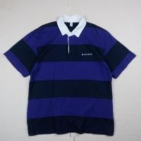 ราคา เสื้อคอปก converse ลายขวางสีม่วง ไซส์ L อก 42 ยาว 27 นิ้ว (40258359751)