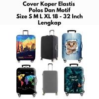 ราคา เอคิวพี ผ้าคลุมกระเป๋าเดินทางยืดหยุ่นโพลีเอสเตอร์วัสดุขนาด 18 20 22 24 26 30 32 นิ้วสมบูรณ์ ส2เคซี3ว (29089159724)