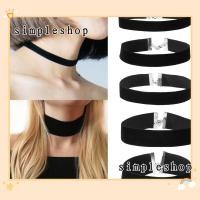 ราคา ❀SIMPLE❀ Women Fashion Necklace Retro Black Ribbon Velvet Choker Elegant Classic Vintage Adjustable Statement Jewelry Gothic (6762228699)