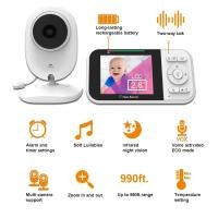 ราคา Baby Monitor พร้อมกล้อง 4.8 นิ้วไร้สาย LCD Electronic Babysitter 2 Way Audio Talk Night Vision วิดีโอ Nanny วิทยุกล้องเด็ก (27367367658)