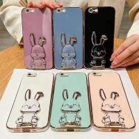 ราคา เคสขาตั้ง ลายกระต่าย สำหรับiPhone 6 6s 6plus 6splus 7 8 se2 se3 7plus 8plus สำหรับ ไอโฟน7 7พลัส 8พลัส TPU ขอบตรง (23565799220)