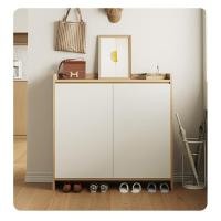 ราคา ตู้เก็บรองเท้า ชั้นวางรองเท้า ตู้รองเท้าไม้PARTICLE BOARD ชั้นวางของ ตู้เก็บของ (26467079833)