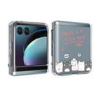 ราคา แมวการ์ตูนน่ารัก Motorola Moto Razr 60 Ultra Moto Razr 40 50 60 Ultra เคสโทรศัพท์ Ultra-Thin โปร่งใส PC Hard ฝาครอบกันกระแทก Shell (42357391731)