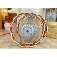 ราคา ชุดล้อพร้อมขึ้นซี่วงล้ออาก้อน (AKRONT) ทรงเองานสติ๊กเกอร์ไม่มีตอก ลายหมากรุก ขนาด1.4/17 (10285226560)