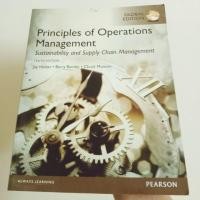 ราคา #หนังสือมือสอง PRINCIPLES OF OPERATIONS MANAGEMENT SUSTAINAB BILITY AND SUPPLY CHAIN MANAGEMENT (GLOBAL EDITION) (3934369052)