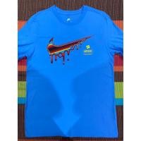 ราคา (พร้อมส่ง ของแท้) เสื้อยืดคอกลม Nike สีฟ้าอ่อน (22088254604)