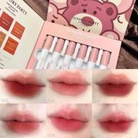 ราคา ลิปสติก-เซต 6 แท่ง-Sensory party ลิปสติก-เซต 6 แท่ง ส้มอิฐแดงก่ำแดงอิฐ เกลี่ยง่าย สีชัด เนื้อแมท กำมะหยี่ กันน้ำ ติดท... (29574901086)