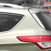 ราคา ใหม่-สําหรับ Ford Escape Kuga MK2 2013-2019 Chrome ด้านหลังสปอยเลอร์หน้าต่าง Trim เสาโพสต์ Moulding ตกแต่ง (28940145345)