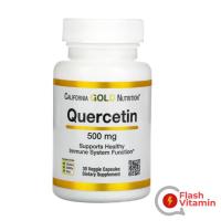 ราคา < พร้อมส่ง > California Gold Nutrition , Quercetin , 500 mg, 30 แคปซูล - เควอซิทิน บำรุงหลอดเลือด (21929099732)