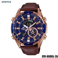 ราคา Casio Edifice นาฬิกาข้อมือผู้ชาย สายหนังแท้ รุ่น ERA-600GL-2A (2064562406)