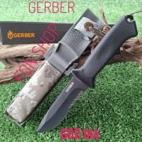 ราคา อุปกรณ์เดินป่า มีดพก มีดเดินป่า มีดพกใบตาย GERBER รุ่น G02-1AA ใบดำด้ามดำ (27752231609)