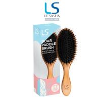 ราคา LESASHA แปรงหวีผม ขนหมูป่า Boar Paddle Brush (25785138627)