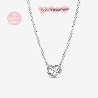 ราคา (ของแท้100%) Pandora silver necklace สร้อยคอหัวใจอินฟินิตี้ ยาว50cm. (29322561821)