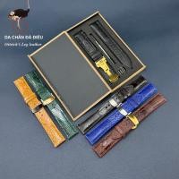 ราคา วว1 สายนาฬิกาหนังนกกระจอกเทศแท้ พร้อมกล่องไม้ แถมฟรีหัวเข็มขัดผีเสื้อคุณภาพสูง เบอร์ 17 18 19 20 21 22มม (24777952444)