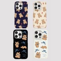 ราคา สไตล์เกาหลีโบว์หมีรูปแบบเคสแข็งเกราะป้องกันสําหรับiPhone 11 12pro 13pro Max 15pro 15promax 14promax 16 Pro Max 16 plus 17 17 Air 17 Pro 17 Pro Maxคู่เคสแข็ง (42560223409)