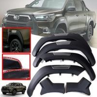 ราคา คิ้วล้อโป่งล้อขนาด 6 นิ้ว ตัวท็อป รุ่น TOYOTA REVO ROCCO ปี15 - 21 สีดำด้านตัดเทา ยกสูง 4ประตู 6ชิ้น (25433105317)