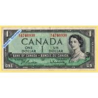 ราคา ธนบัตรแคนาดา 1 Dollar ปี 1954 (29656916545)