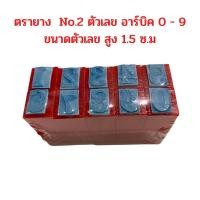 ราคา ตรายาง ตัวเลข อาร์บิค 0 - 9 ขนาดตัวเลข สูง 1.5 ซ.ม จำนวน 1 ชุด (11095856087)