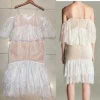 ราคา งานป้าย So-ju S ป้ายห้อย ชุดเดรสสั้นสายเดี่ยว ลูกไม้แน่น (1794265664)