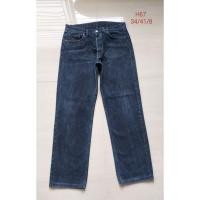 ราคา กางเกงยีนส์ลีวายมือสอง 501 0106 สีดำ เอว34/41/8 (H67) (27401543717)
