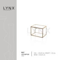 ราคา LYNX - RGT 15*10*10 - แจกันกระจกเรขาคณิต ทรงสี่เหลี่ยม แก้วใส สำหรับตกแต่งบ้าน คาเฟ่ โต๊ะอาหาร (4284052080)