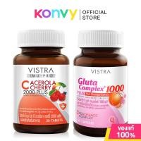 ราคา VISTRA Set Skin Bright Imu-Pro C Acerola Cherry 2000 Plus 30 Tablets + Gluta Complex 1000 Plus Red Orange Extract. (24084210924)