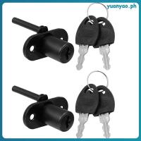 ราคา ล็อคประตูตู้ในครัวเรือน 2 ชิ้น Triple ลิ้นชักกุญแจสําหรับ Locker Fixing ตู้อุปกรณ์เสริมพร้อมปุ่ม yuanyao (40516831022)
