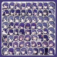 ราคา [พร้อมส่ง] 70 pcs DIY สติ๊กเกอร์ ตัวละคร ไรเดน เกมส์ เกนชิน อิมแพค Raiden Shogun Genshin Impact Character Sticker PVC (41300536905)