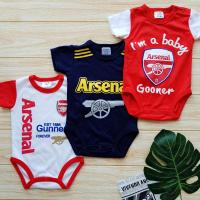 ราคา บอดี้สูทฟุตบอล ชุดเด็กอาเซนอล เสื้อผ้าเด็กแรกเกิด ได้ 3 ชุด ราคา 330บาท ชุดกีฬาเด็ก ชุดเด็กผ้านิ่ม ชุดเตรียมคลอดแรกเกิด (10719484868)
