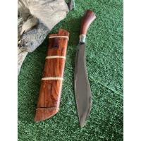 ราคา มีดเหน็บใบกระจกเงาคู่ฝักด้ามไม้ประดู่แดงลาย (19030358018)