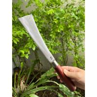 ราคา พร้าแวง พร้าหัวตัด มีดพร้า พร้าปลายตัด มีดหวด มีดทำสวน มีดใช้งาน มีดเดินป่า camp ใบ 7.7” ผิวขัด ตีร้อนชุบแข็ง ด้ามประดู่ (25915756576)