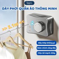 ราคา สมาร์ทราวตากผ้าปรับสแตนเลส เชือกรูด พับยืดสายได้ถึง 5,1ม ยาว (27625803701)