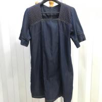 ราคา ชุดคลุมท้อง เดรสคลุมท้อง ชุดคลุมท้องผ้ายีนส์ เสื้อ Oversize ขุดคลุมท้องมือสอง ชุดยีนส์ เดรสยีนส์ ผ้ายีนส์ มือสอง (3330402717)