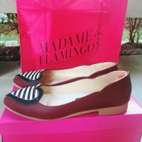 ราคา รองเท้าส้นเตี้ย ยี่ห้อมาดามฟลามิงโก้ (Madame Flamingo) ของแท้ เบอร์36 (2289315315)