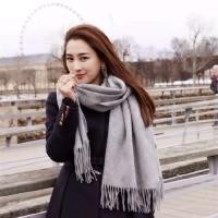 ราคา แบบหนา ผ้าพันคอ ผ้ากันหนาว ผ้าคลุมไหล่ แคชเมียร์ สีพื้น (3168995427)