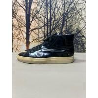 ราคา black leathers high vintage sneakers common projects made in italy (used) (27910845224)