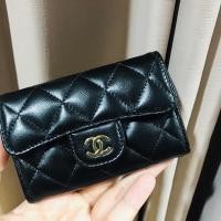 ราคา New แท้ ❤️(ผ่อน 0%)Chanel cardholder Holo31 GHW Lambskin หนังแกะ (21208924672)