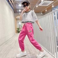 ราคา เสื้อเอวลอยกับกางเกงเด็ก ชุดฮิปฮอปเด็กหญิง เสื้อเอวลอยกับกางเกงขายาวทรงจ๊อกเกอร์เด็ก ชุดเซ็ต3ชิ้นเด็ก (13026106214)