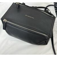 ราคา USED GIVENCHY Black Goatskin Mini Pandora Crossbody (26136147978)