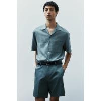 ราคา H&M(เอชแอนด์เอ็ม) กางเกงขาสั้นชิโน่ทรงพอดีตัว ผู้ชาย 1127680_3 (27105785964)