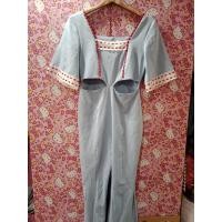 ราคา จั้มงานป้าย NatniCha M มือ2 จั้ม งานปักหัวใจ ฟ้า (19909498394)