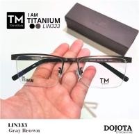 ราคา กรอบแว่นไทเทเนี่ยม ครึ่งเฟรม ทรงใหญ่ Toni Morgan รุ่น LIN333 ทรงเหลี่ยม น้ำหนักเบา (7177839846)